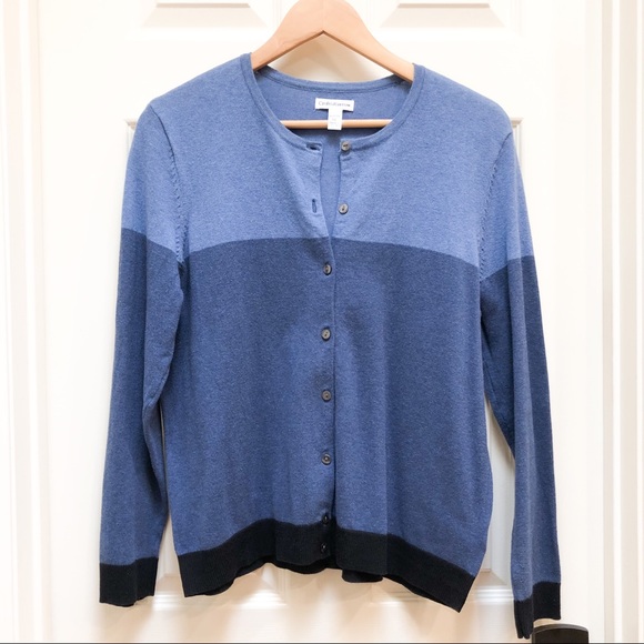 Croft Barrow Color Block Sweater 
